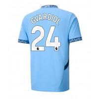 Camisa de Futebol Manchester City Josko Gvardiol #24 Equipamento Principal 2024-25 Manga Curta